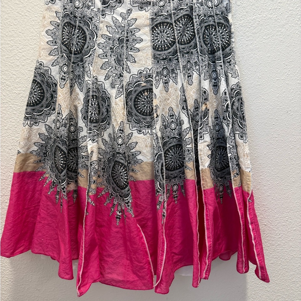 Chic A-Line Skirt with Pink and Black Mandala Design
SKIRTS ON SALE!